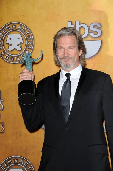 Jeff Bridges bei der 16. jährlichen Verleihung der Filmpreise der Leinwandschauspielerzunft, Presseraum, Schreinsaal, los angeles, ca. 23.01. — Stockfoto