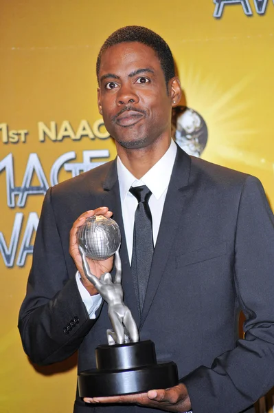 Chris Rock på 41: a Naacp Image Awards - Pressrum, relikskrin Auditorium, Los Angeles, Ca. 2010-02-26 — Stockfoto