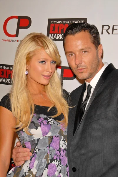 Paris hilton ve mark liddell — Stok fotoğraf