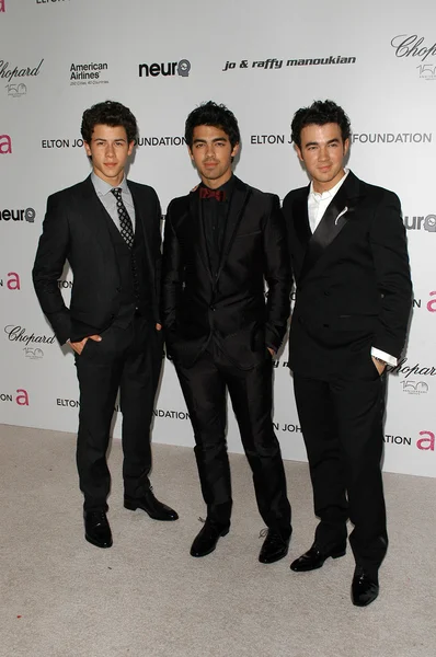 Nick Jonas, Joe Jonas y Kevin Jonas — Foto de Stock