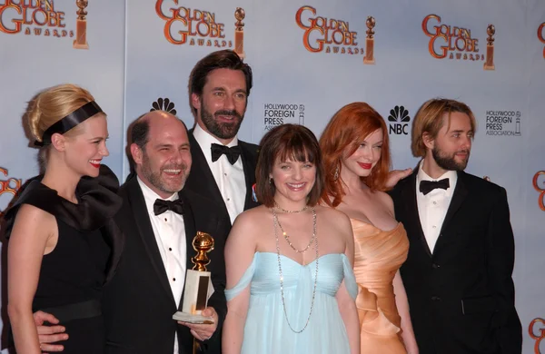 Cast of Mad Men at the 67th Annual Golden Globe Awards Press Room, Beverly Hilton Hotel, Beverly Hills, CA. 01-17-10 — Stok fotoğraf
