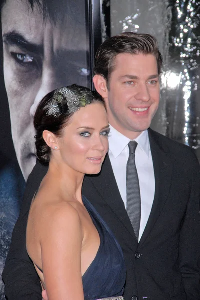 Emily blunt och john krasinski — Stockfoto