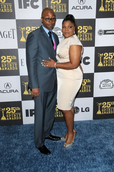 Mo'Nique and husband Sidney Hicks — Stock Photo, Image