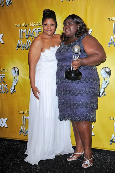 Mo 'Nique e Gabourey Sidibe — Fotografia de Stock