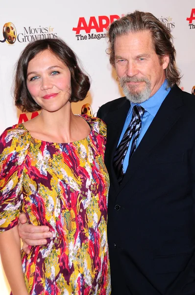 Maggie Gyllenhaal e Jeff Bridges — Fotografia de Stock