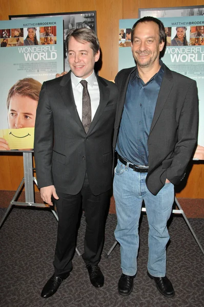 Matthew Broderick and Josh Goldin — Stock Photo, Image