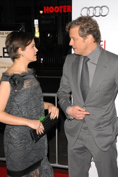 Ginnifer goodwin i colin firth — Zdjęcie stockowe