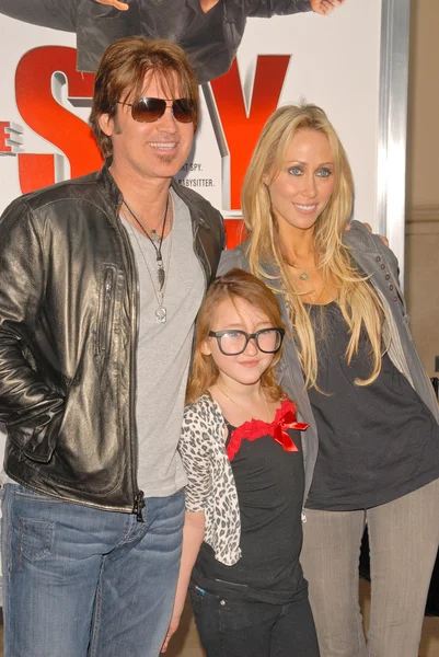 Billy Ray Cyrus, Noah Cyrus, Tish Cyrus — Stock Photo, Image