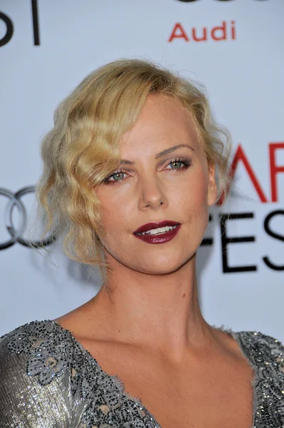 Charlize Theron Ordförande — Stockfoto