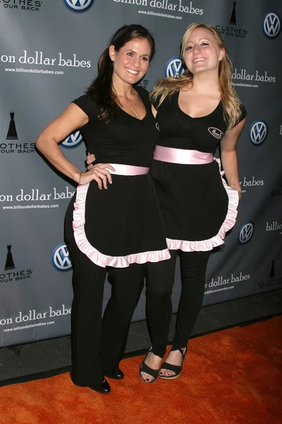 Erica Tucker and Ashley Garland at the Clothes Off Our Back + Billion Dollar Babes iconic shopping event Kick Off VIP Party, Petersen Automotive Museum, Los Angeles, CA. 11-05-09 — Stok fotoğraf