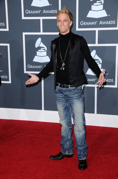 Aaron Carter at the 52nd Annual Grammy Awards - Arrivals, Staples Center, Los Angeles, CA. 01-31-10 — Stock Photo, Image