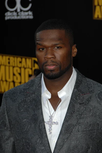 50 Cent bei den amerikanischen Musikpreisen 2009, nokia theater, los angeles, ca. 22.11.2009 — Stockfoto