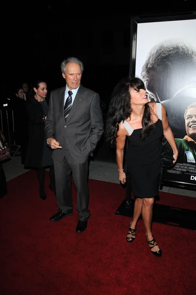 Clint eastwood i dina eastwood — Zdjęcie stockowe