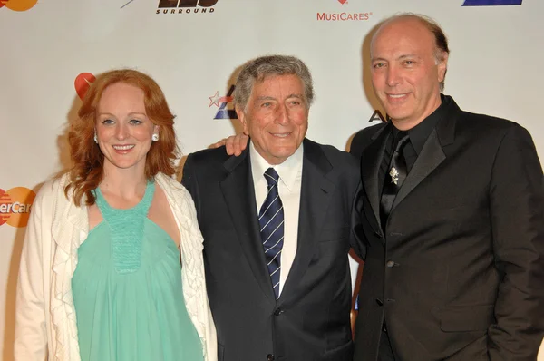 Tony Bennett, Antonia Bennett, Danny Bennett — Stock Photo, Image