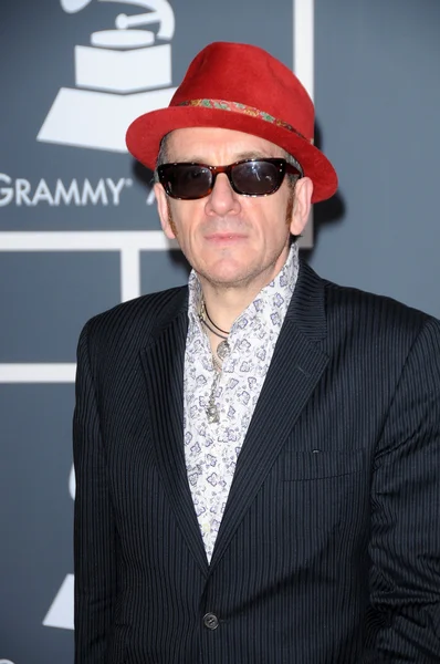 Elvis Costello at the 522nd Annual Grammy Awards - Arrivals, Staples Center, Los Angeles, CA. 01-31-10 — стоковое фото