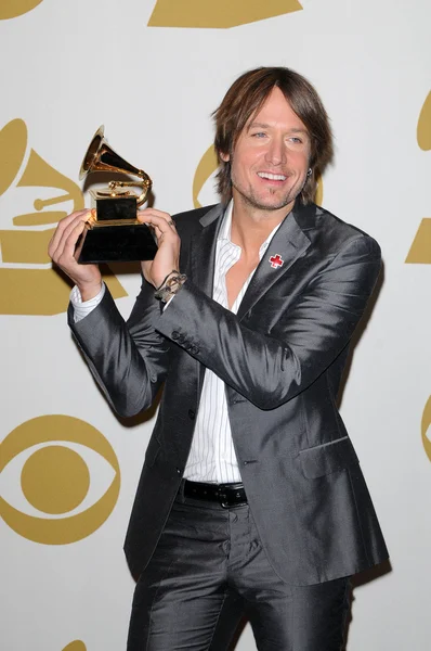 Keith Urban en el 52nd Annual Grammy Awards, Sala de Prensa, Staples Center, Los Angeles, CA. 01-31-10 —  Fotos de Stock