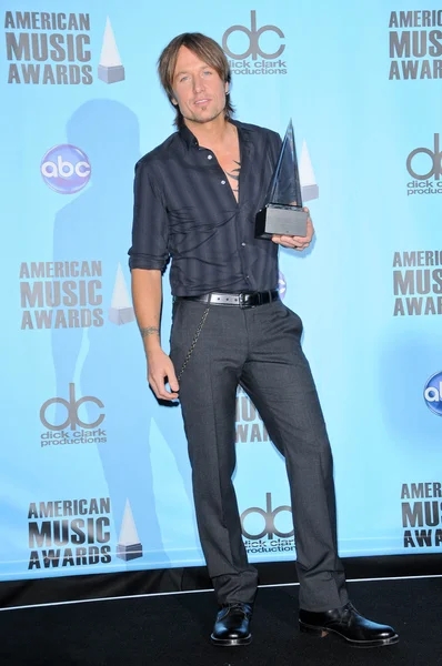 Keith Urban at the 2009 American Music Awards Press Room, Nokia Theater, Los Angeles, CA. 11-22-09 — Stock Photo, Image