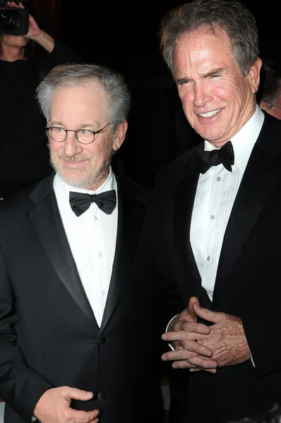 Steven Spielberg e Warren Beatty — Foto Stock