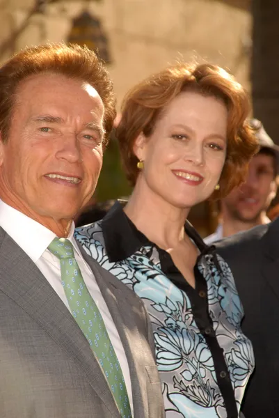 Arnold Schwarzenegger, Sigourney Weaver — Stok fotoğraf