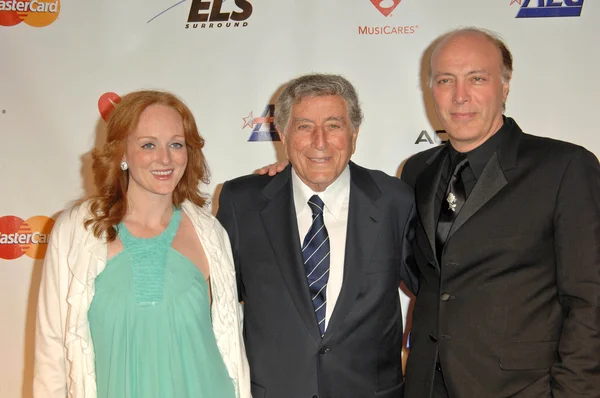 Tony Bennett, Antonia Bennett, Danny Bennett — Stockfoto