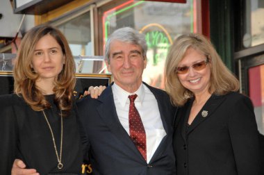 Sam waterston karısı ile lynn louisa woodruff ve kızı