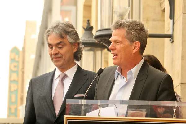 Andrea bocelli, david pfleger — Stockfoto