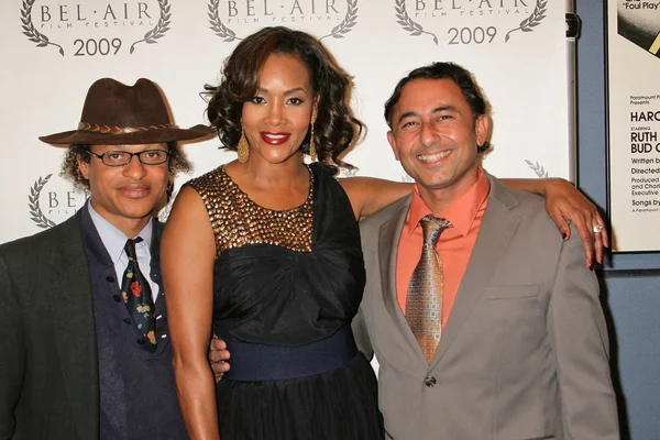 Clinton Wallace and Vivica A. Fox at the Opening Night of Bel Air Film Festival, UCLA James Bridges Theatre, Los Angeles, CA. 11-13-09 — Stockfoto