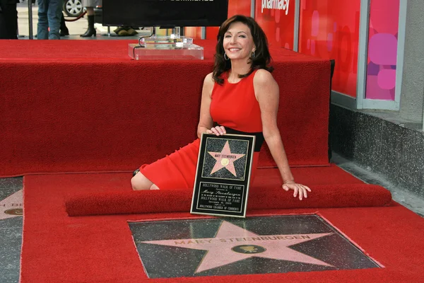 Mary Steenburgen at the induction ceremony for Mary Steenburgen into the Hollywood Walk of Fame, Hollywood Blvd., Hollywood. CA. 12-16-09 — Stock fotografie