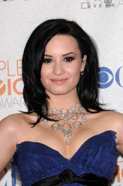 Demi Lovato\r\nat the 2010 's Choice Awards Press Room, Nokia Theater L.A. Live, Los Angeles, CA. 01-06-10 — Foto de Stock