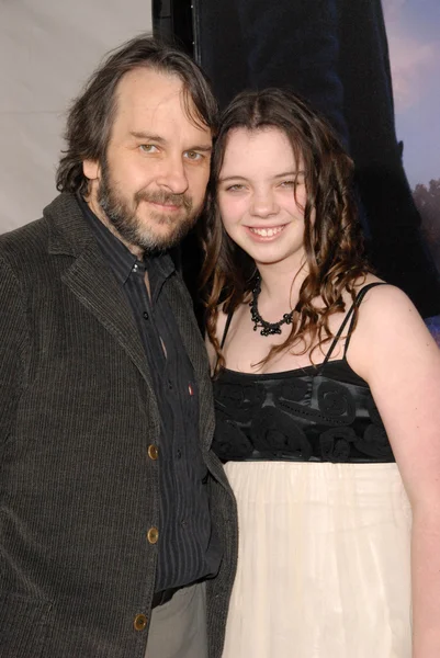 Peter Jackson and daughter — Stock Photo, Image