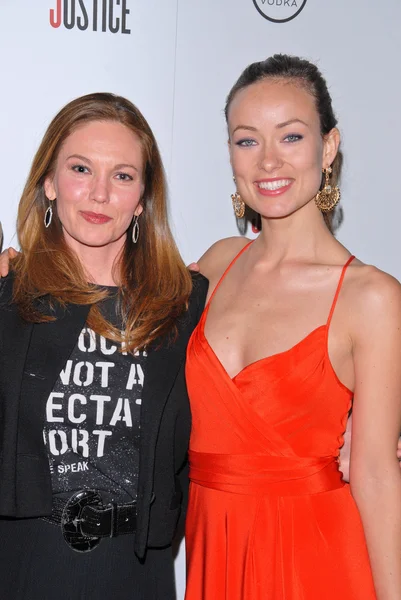 Diane Lane and Olivia Wilde — Stock Photo, Image