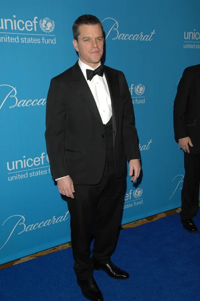 Matt Damon at the 2009 UNICEF Ball Honoring Jerry Weintraub, Beverly Wilshire Hotel, Beverly Hills, CA. 12-10-09 — Stockfoto
