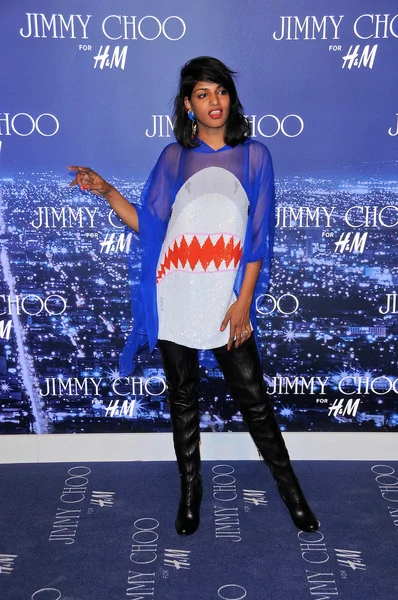 Maya Arulpragasam at the Jimmy Choo For H&M Collection, Private Location, Los Angeles, CA. 11-02-09 — Zdjęcie stockowe