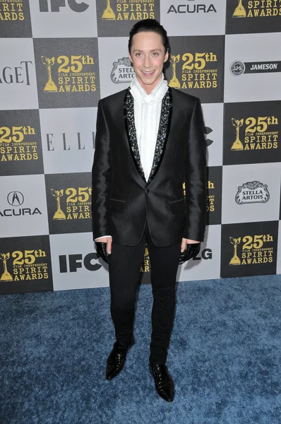 Johnny Weir at the 25th Film Independent Spirit Awards, Nokia Theatre L.A. Live, Los Angeles, CA. 03-06-10 — Stock Photo, Image