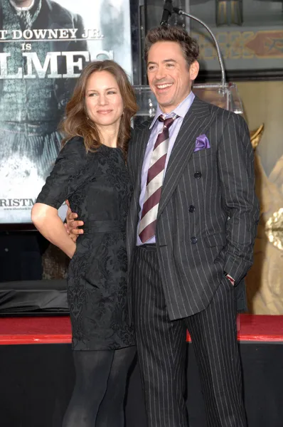 Robert Downey Jr. y Susan Levin — Foto de Stock