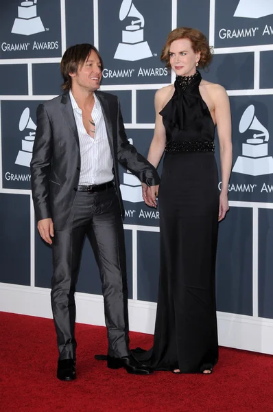 Keith urban ve nicole kidman, 52 yıllık grammy Ödülleri - gelenler, staples center, los angeles, ca. 01-31-10 — Stok fotoğraf