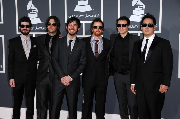 Linkin Park at the 52nd Annual Grammy Awards - Arrivals, Staples Center, Los Angeles, CA. 01-31-10 — Zdjęcie stockowe