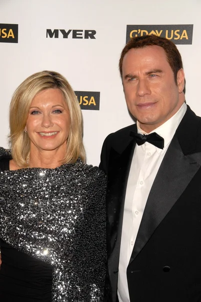 Olivia newton-john és john travolta — Stock Fotó