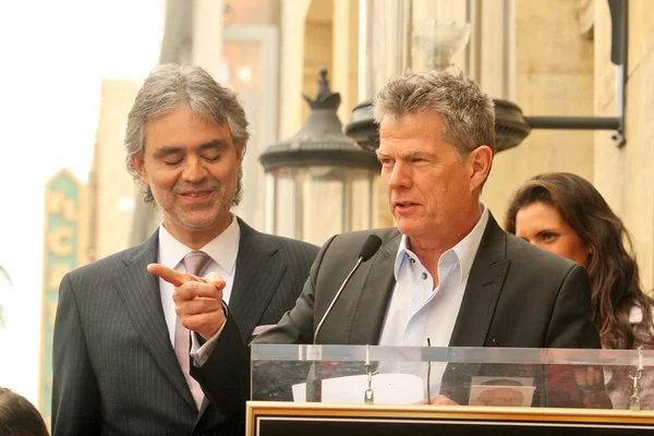 Andrea Bocelli, David Foster — Stock Photo, Image