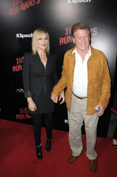 Tatum O'Neal a Ryan O'Neal — Stock fotografie