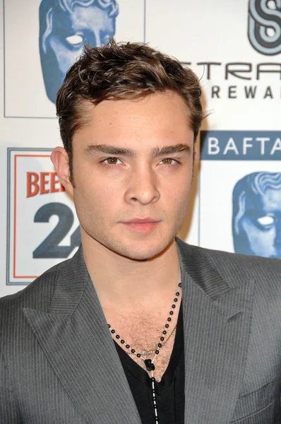 Ed Westwick Ordförande — Stockfoto