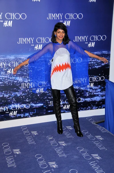 Maya Arulpragasam at the Jimmy Choo For H&M Collection, Private Location, Los Angeles, CA. 11-02-09 — Stock fotografie