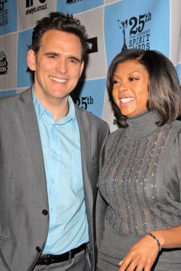 Matt Dillon and Taraji P. Henson at the 25th Film Independent Spirit Award Nominations Press Conference, Sofitel Hotel, Los Angeles, CA. 12-01-09