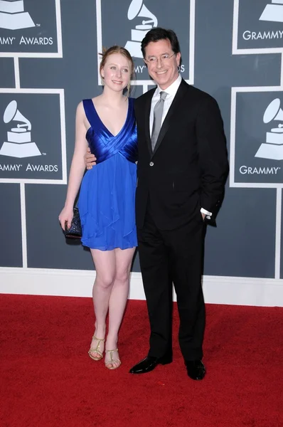 Stephen Colbert et sa fille — Photo