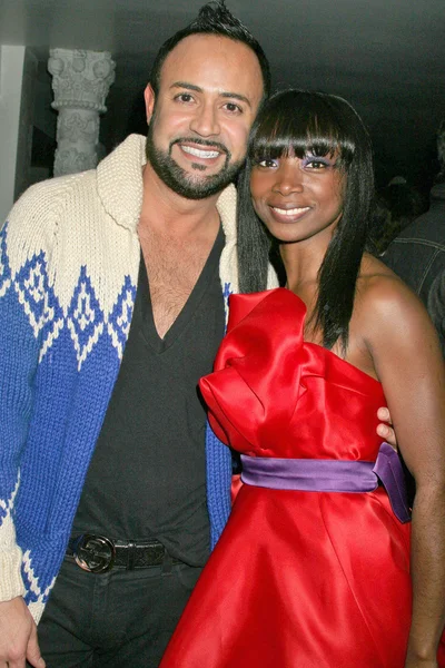 Nick Verreos and Christiane King at the Christiane King Fashion Line Launch Cocktail Party, Villa Blanca, Hollywood, CA. 01-14-10 — ストック写真