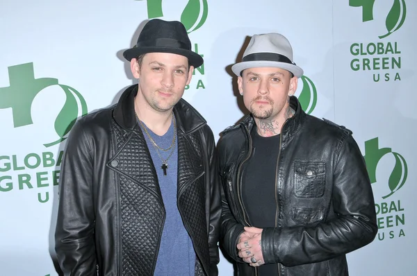 Joel Madden and Benji Madden at the 7th Annual Global Green USA's Pre-Oscar Party, Avalon, Hollywood, CA. 03-03-10 — Stock Photo, Image