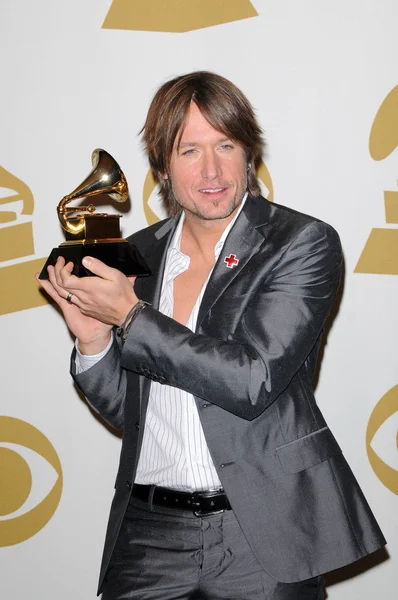 Keith Urban at the 52nd Annual Grammy Awards, Press Room, Staples Center, Los Angeles, CA. 01-31-10 — Stock Photo, Image