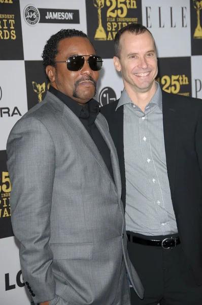Lee Daniels e invitado en los 25th Film Independent Spirit Awards, Nokia Theatre L.A. Live, Los Angeles, CA. 03-06-10 — Foto de Stock