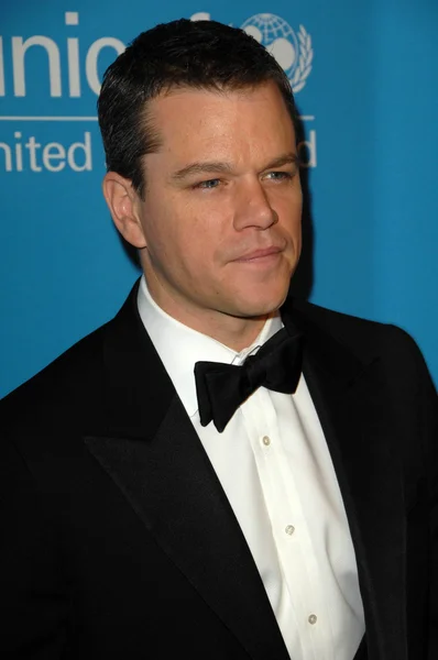 Matt Damon en el UNICEF Ball 2009 en honor a Jerry Weintraub, Beverly Wilshire Hotel, Beverly Hills, CA. 12-10-09 —  Fotos de Stock