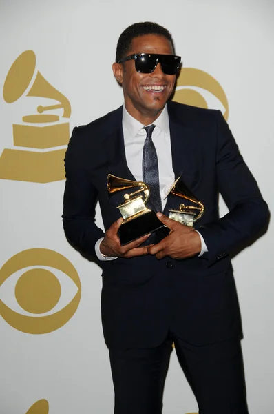 Maxwell no Grammy Awards, Sala de Imprensa, Staples Center, Los Angeles, CA. 01-31-10 — Fotografia de Stock